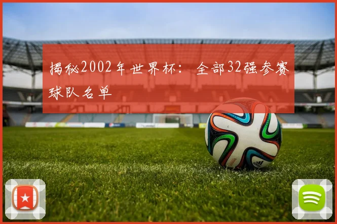 揭秘2002年世界杯:全部32强参赛球队名单